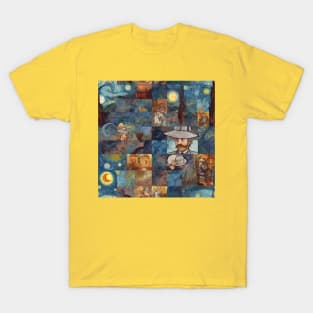 Van Gogh Paintings Mashup T-Shirt